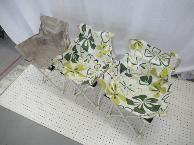 ノーブランド 折りたたみチェア S 3脚セット