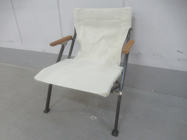 Snow Peak（スノーピーク） ローチェアショート アイボリー (1)