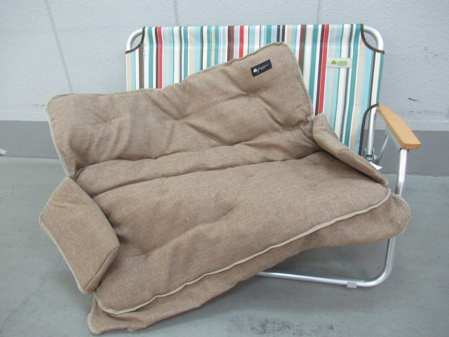 LOGOS（ロゴス） チェアforツー ストライプ 73174030 セット