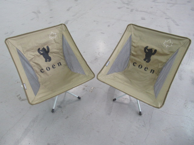LOGOS（ロゴス） コーエン別注 ベアプリント バケットチェア セット (1)