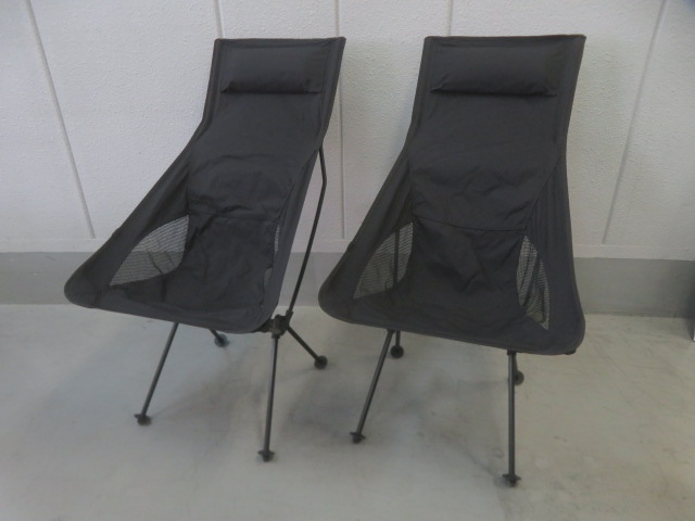 ノーブランド アルミコンパクトチェア×2脚セット