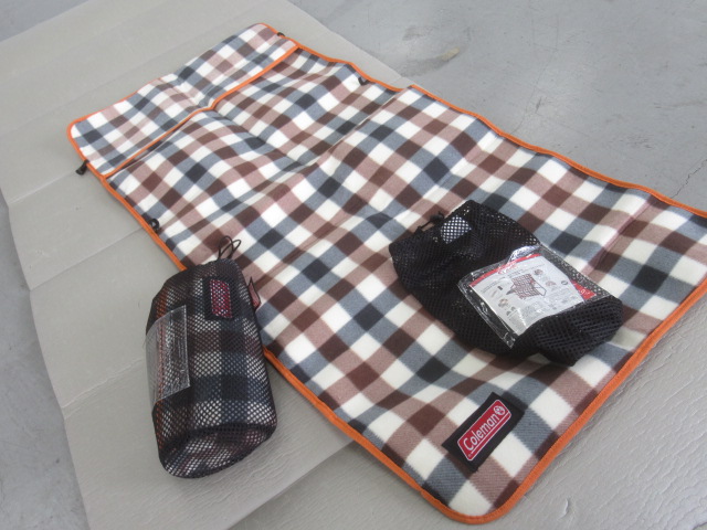 フリースチェアカバー ブラウンチェック セット | アウトドア用品