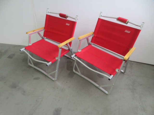 Coleman（コールマン） コンパクトフォールディングチェア レッド 2脚セット