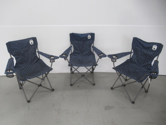 Coleman（コールマン） リゾートチェア ネイビードット 3脚セット