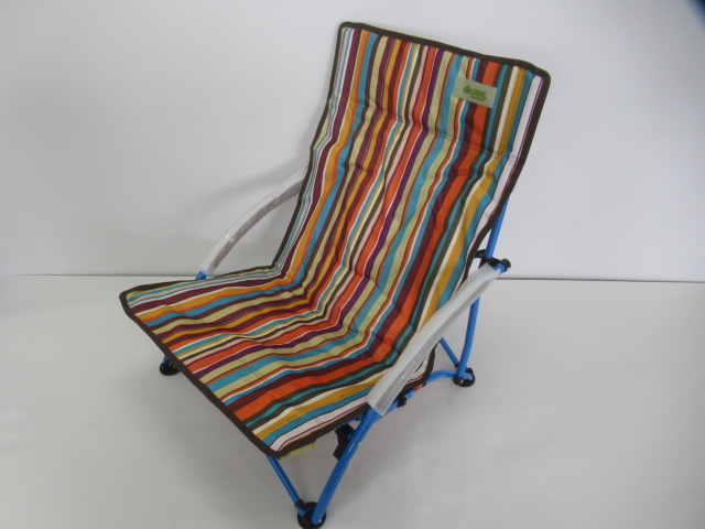 LOGOS（ロゴス） ストライプ あぐらチェア ポケットプラス