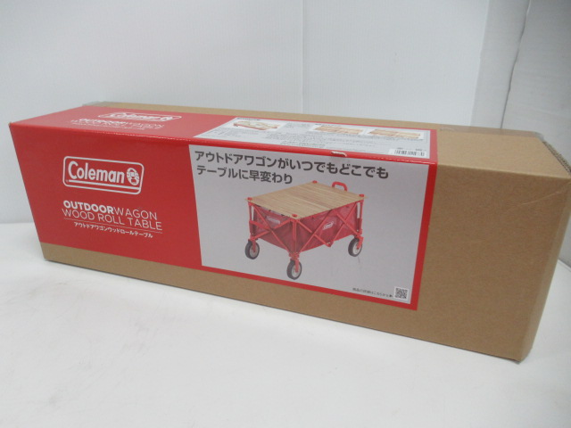 Coleman（コールマン） アウトドアワゴンウッドロールテーブル