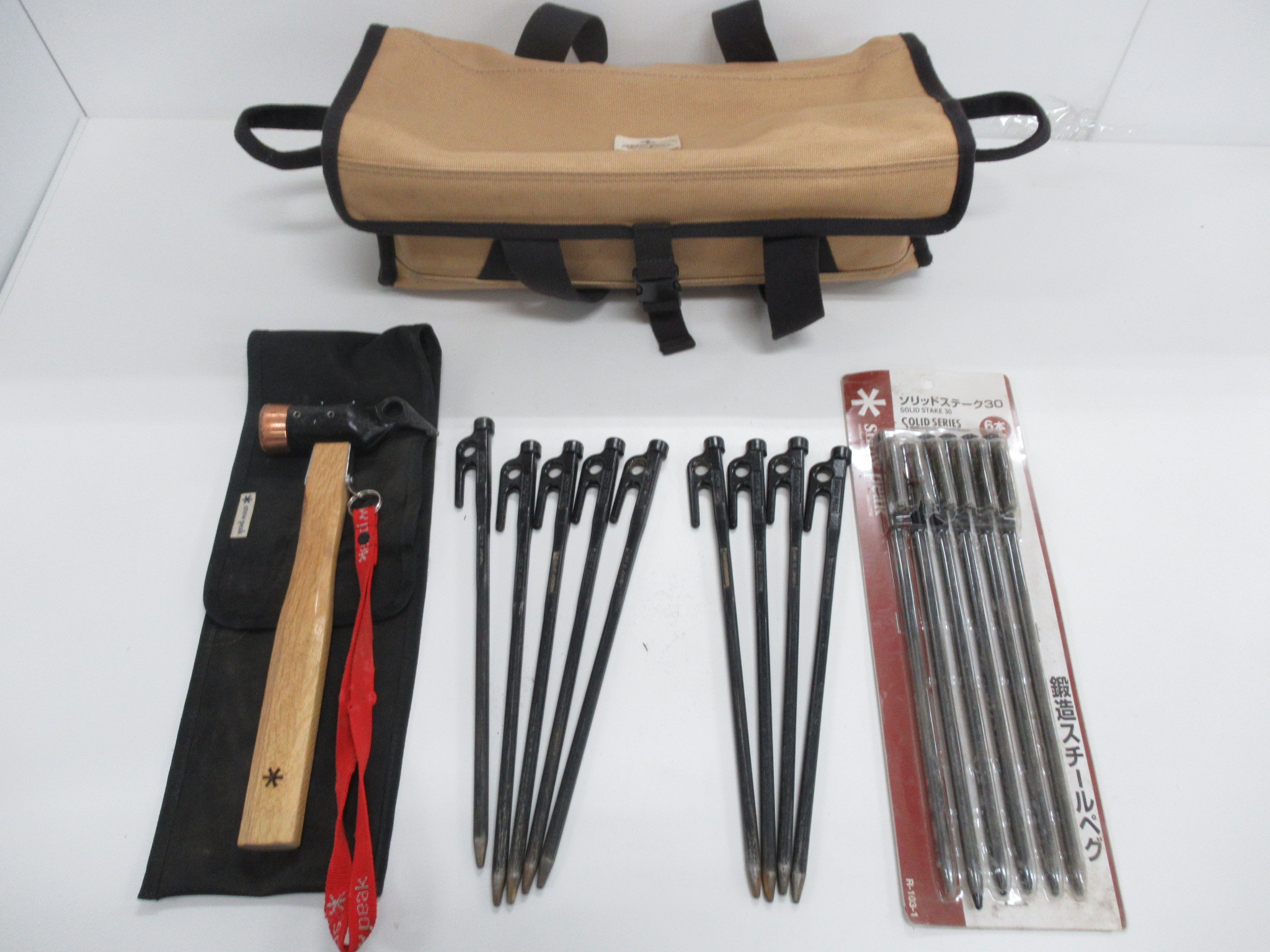Snow Peak（スノーピーク） ソリッドステーク30×15本 ハンマーセット