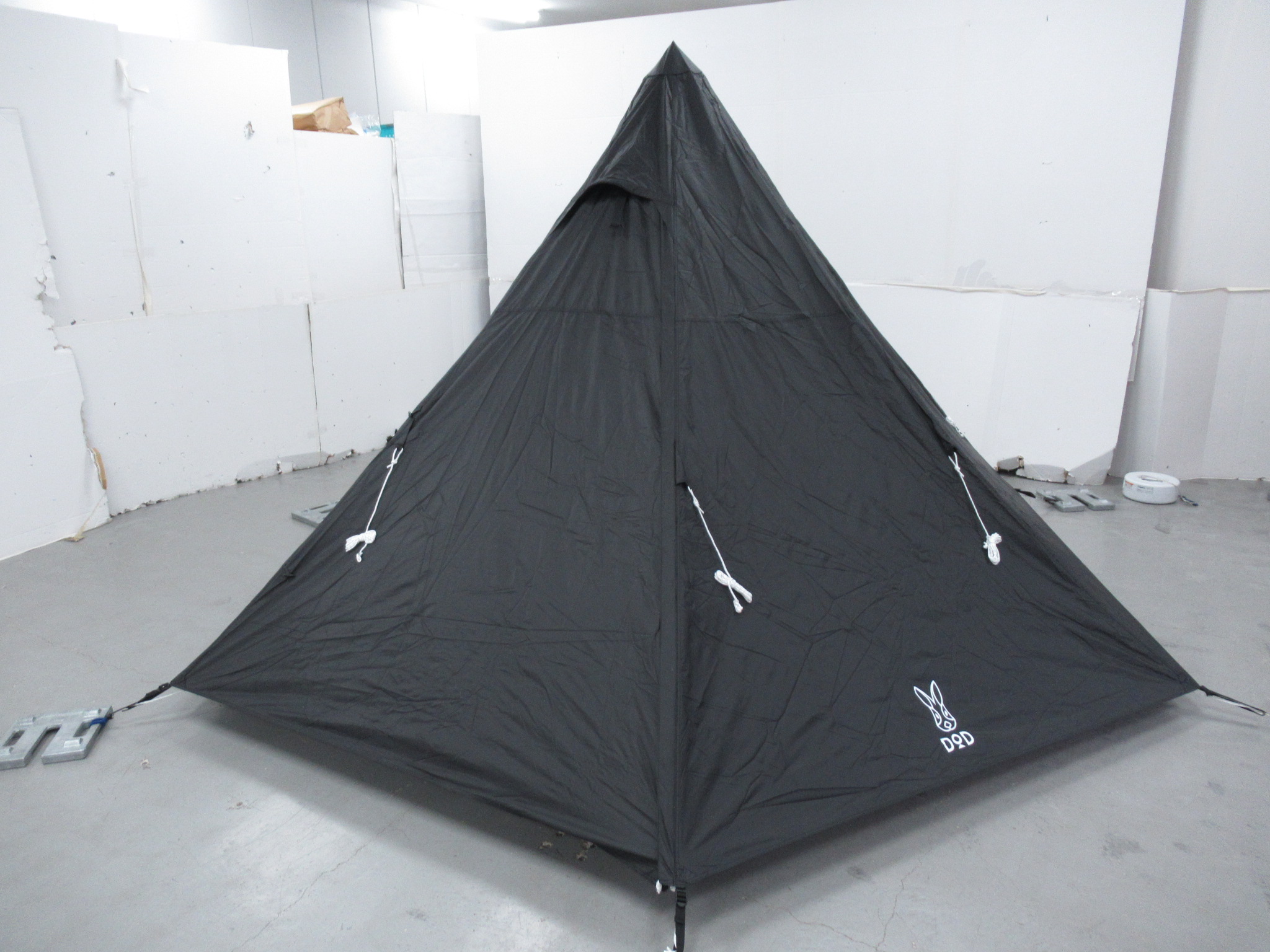 DOD（ディーオーディー） ワンポールテントM ブラック セット