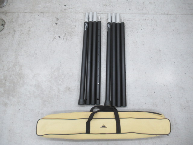 FIELDOOR（フィールドア） アルミテントポール 280 2本 ケースセット