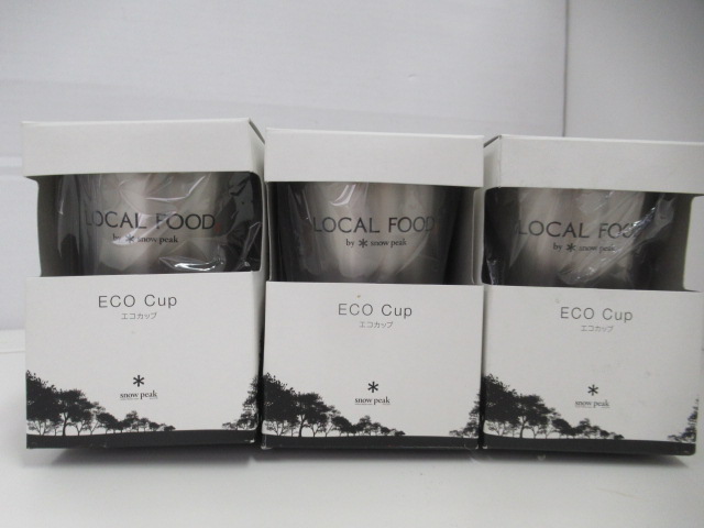 スノーピーク ECOカップ  Peak Way 3個セット snow peak エコカップ 3点セット | アウトドア用品・アウトドア