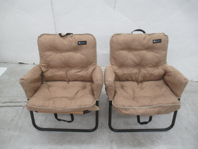 QUICKCAMP（クイックキャンプ） 一人掛け 折りたたみ ローチェア 2脚カバーセット