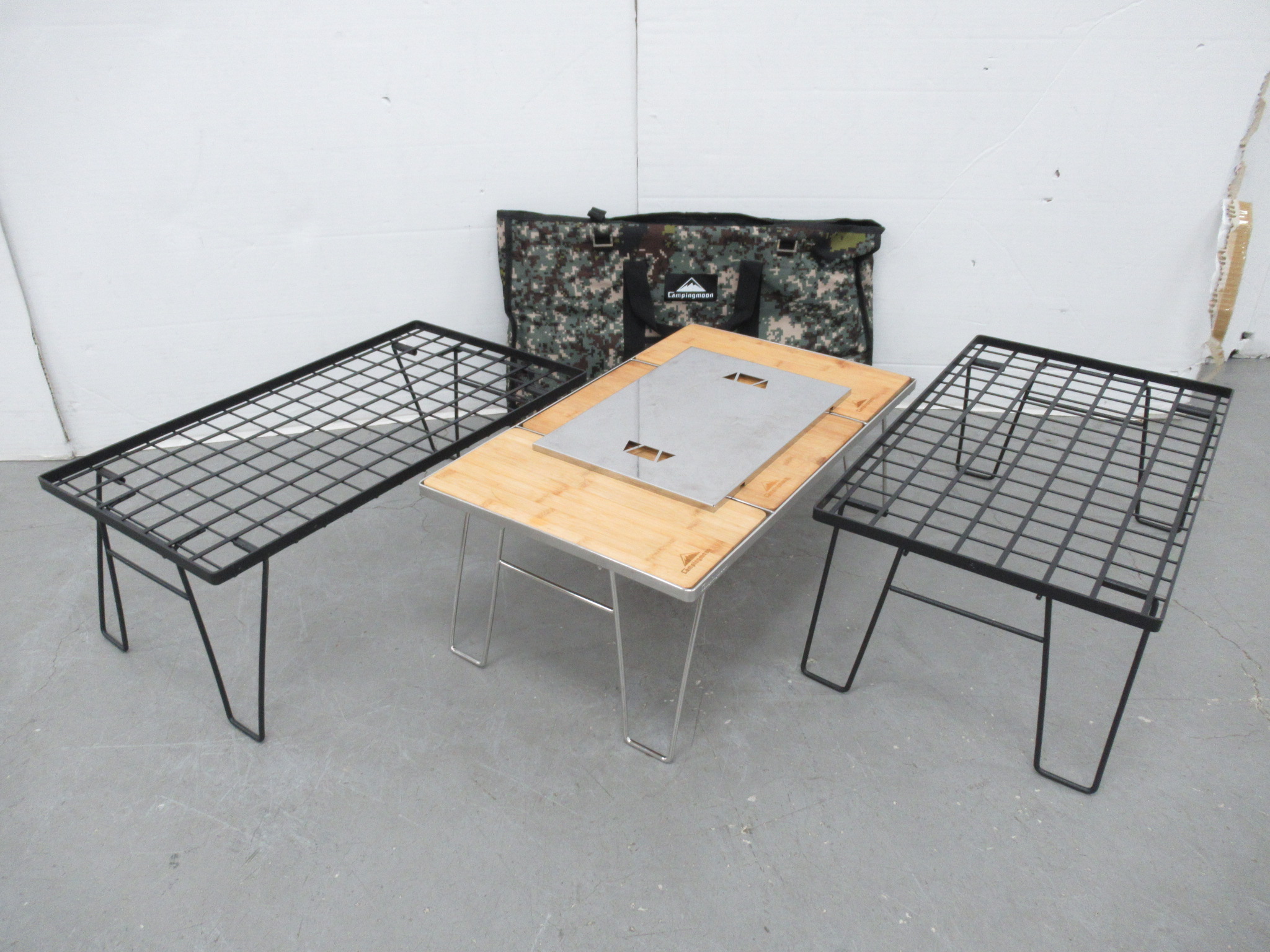 その他ブランド キャンピングムーン グリルテーブル・フィールドラック セット