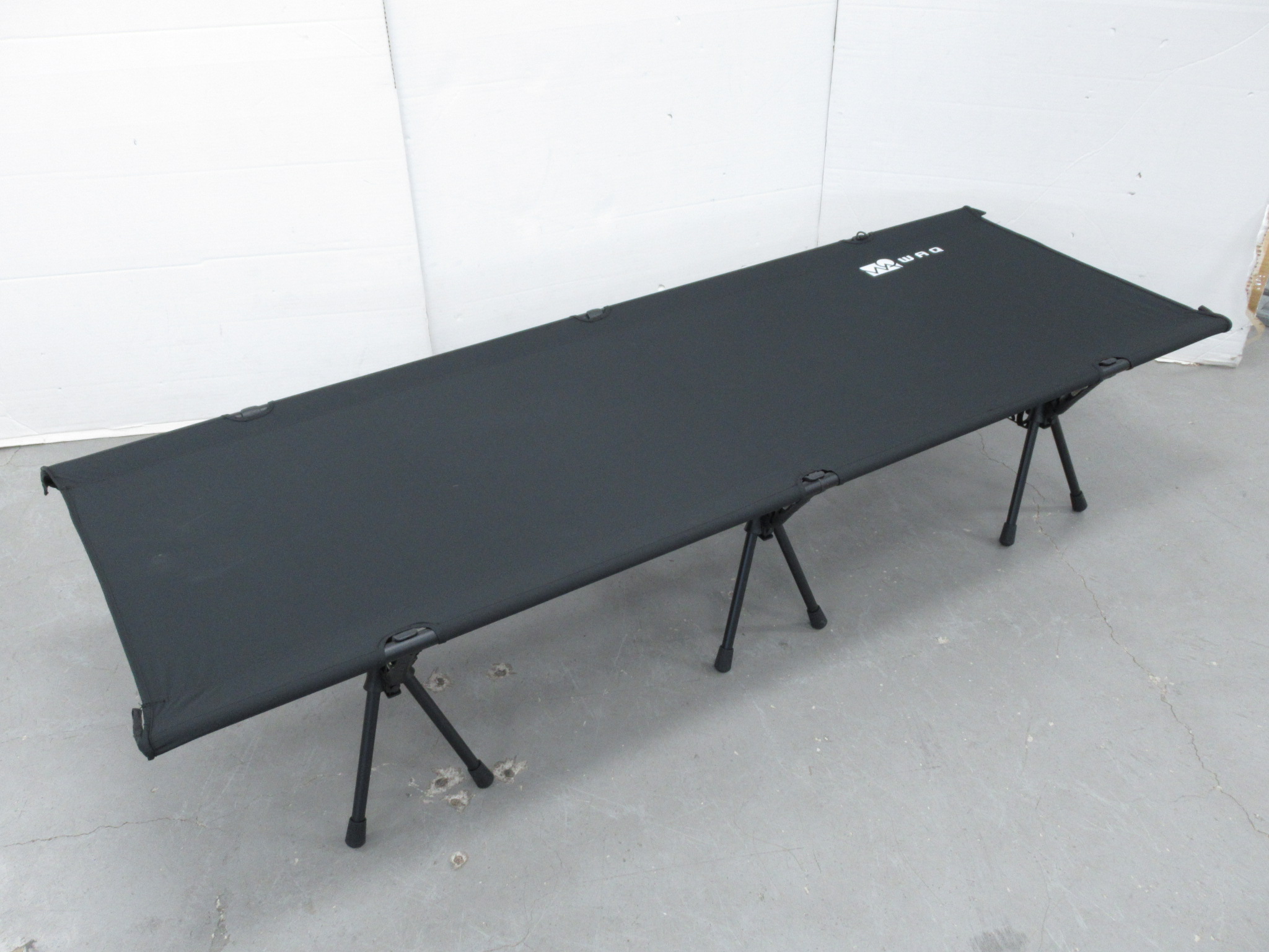 2WAY フォールディングコット ブラック | アウトドア用品・アウトドア