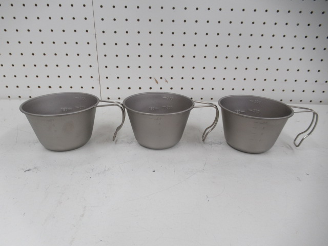 Snow Peak（スノーピーク） 深型チタンシェラカップ 2025 SPRING 3点セット