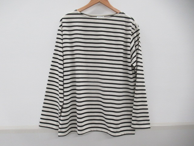 BRING（ブリング） DRYCOTTONY バスクシャツ Ecru×Black