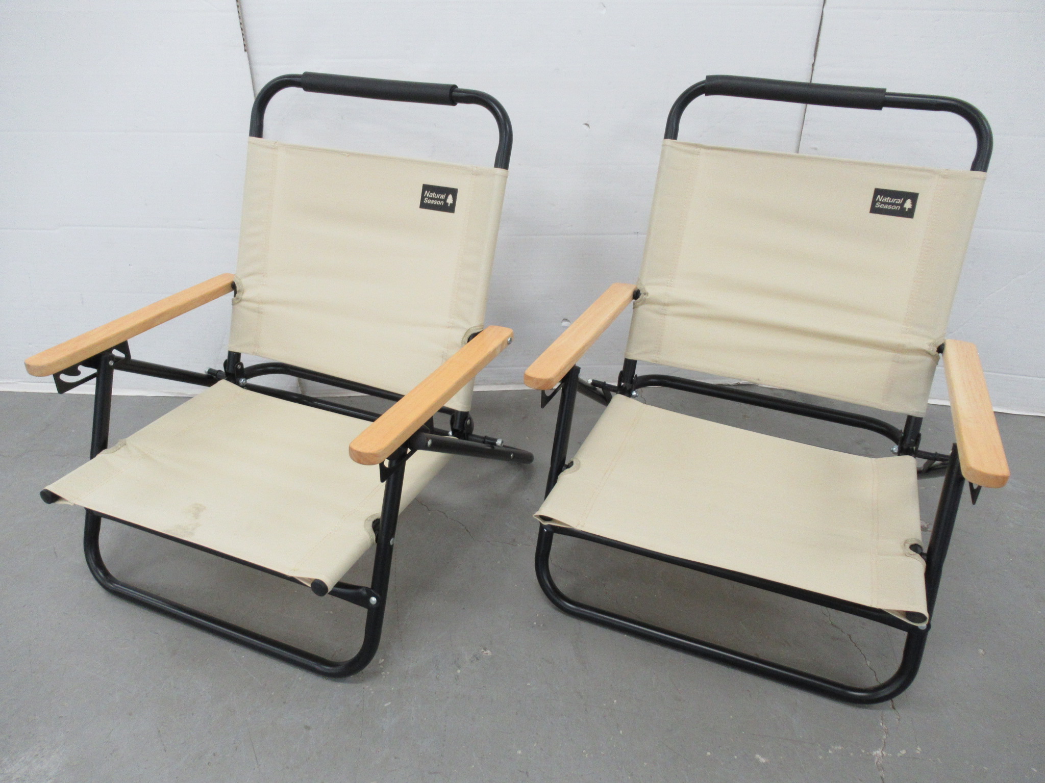 その他ブランド ナチュラルシーズン あぐらローチェア 2脚セット