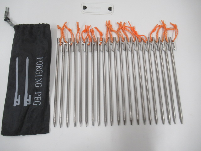 ノーブランド MOMIDORI チタンペグ 21本