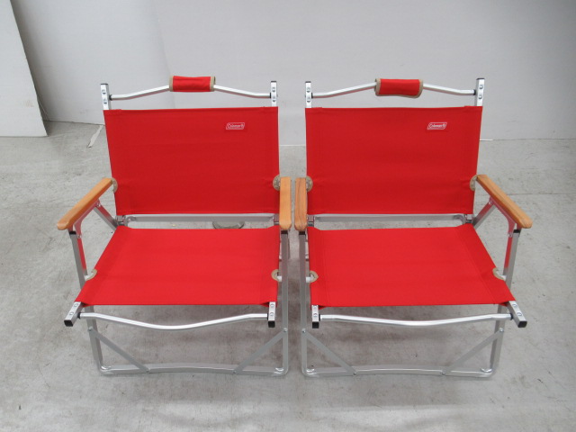 Coleman（コールマン） コンパクトフォールディングチェア レッド 2脚セット