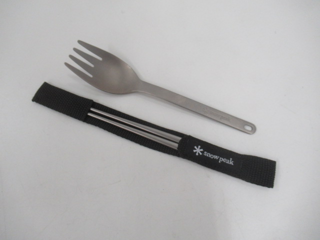 Snow Peak（スノーピーク） チタン先細箸・スクー セット