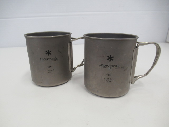 Snow Peak（スノーピーク） チタンシングルマグ 450 2点セット