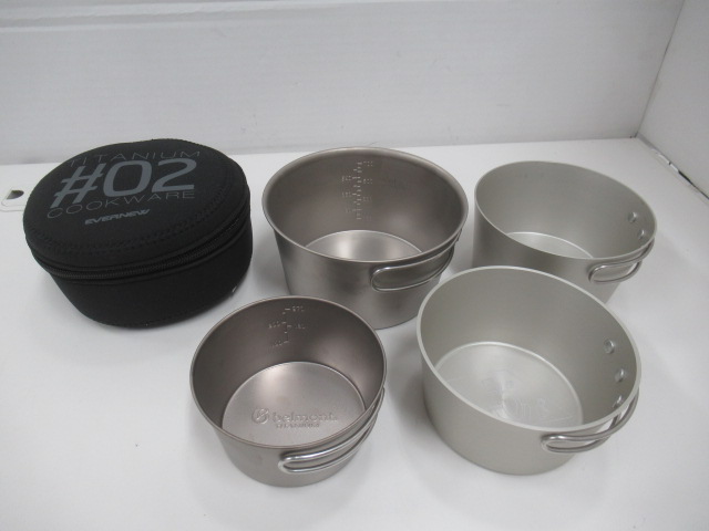 Belmont（ベルモント） アルミ・チタン シェラカップ4点セット