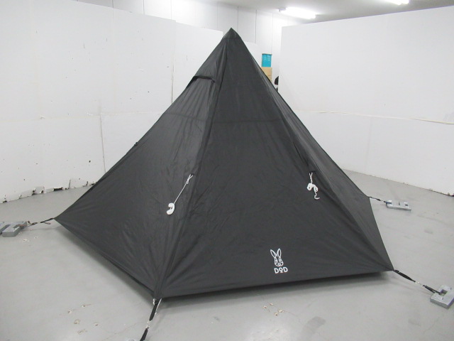 DOD（ディーオーディー） ワンポールテントM ブラック セット