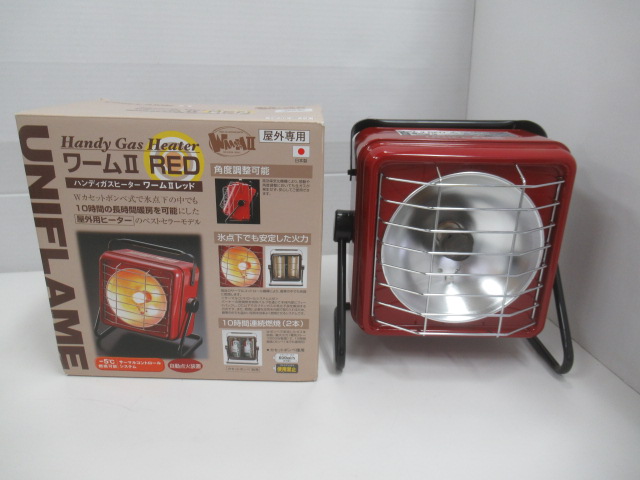 UNIFLAME（ユニフレーム） ハンディガスヒーター ワーム2 レッド