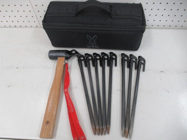 DOD（ディーオーディー） スラッシュペグパカーン（30）ペグ8本・ハンマーセット