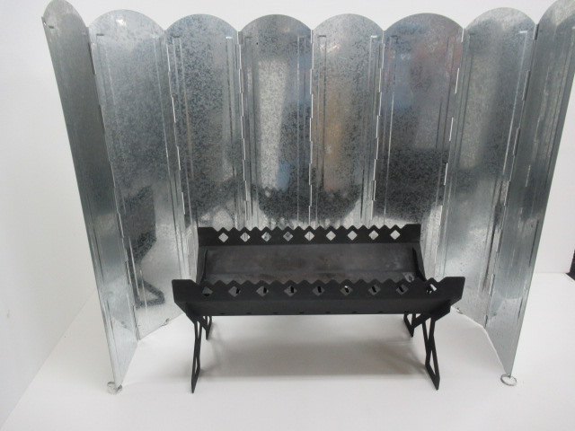 その他ブランド ジョイファクトリー アイアン焚火台 KURO・風防セット