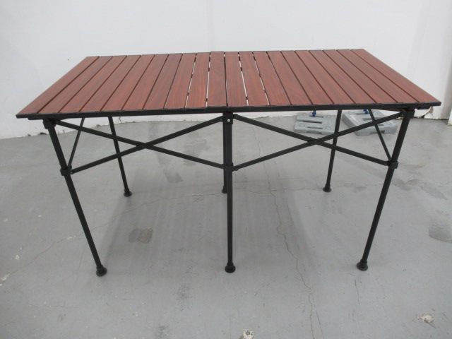 BUNDOK（バンドック） アルミロールテーブル 木目 115