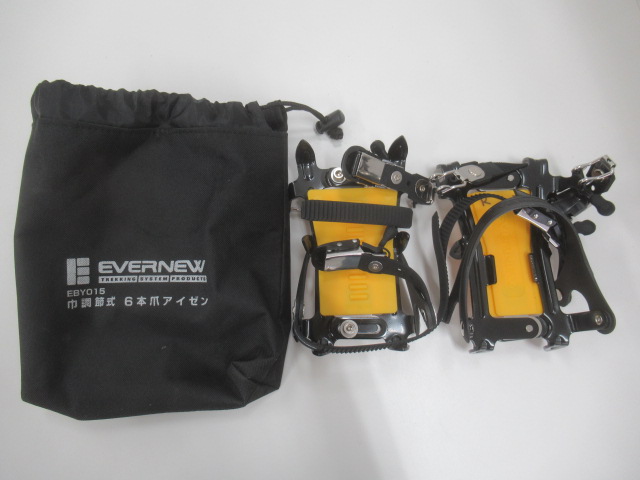EVERNEW（エバニュー） 幅調節式6本爪アイゼン EBY015