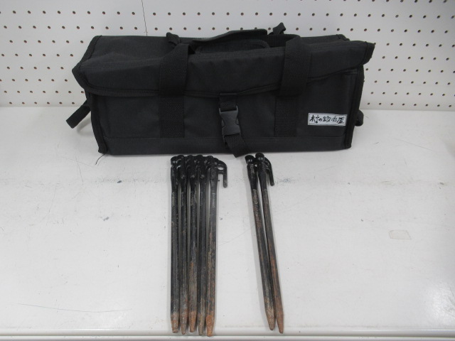 村の鍛冶屋（ムラノカジヤ） エリッゼステーク28×7本・ペグケースセット