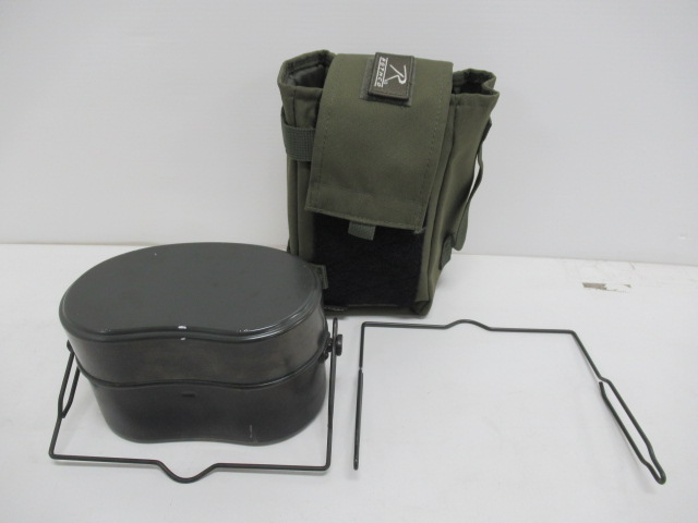 その他ブランド ロスコ 戦闘飯盒2型 OD ショート吊り手 ケースセット