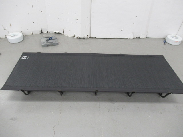 Qualz（クオルツ） クオルツ レバーロックベッド メッシュ グレー コット（1）