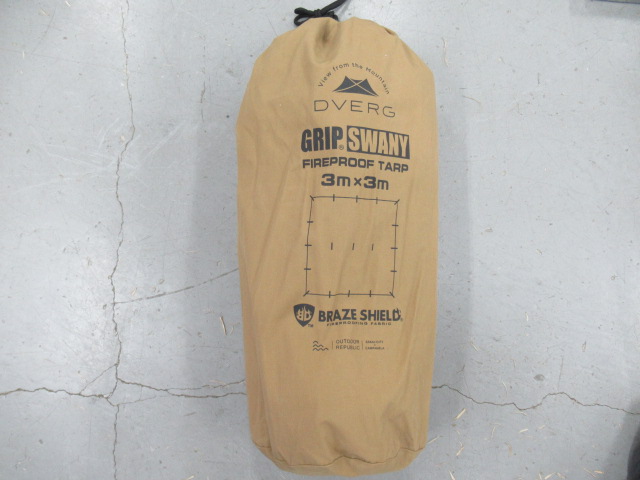 GRIP SWANY（グリップスワニー） DVERG ファイヤープルーフGSタープ 3×3m TC
