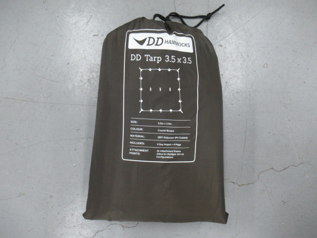 DD Hammocks （ディーディーハンモックス） DD Tarp DDタープ 3.5×3.5 コヨーテブラウン
