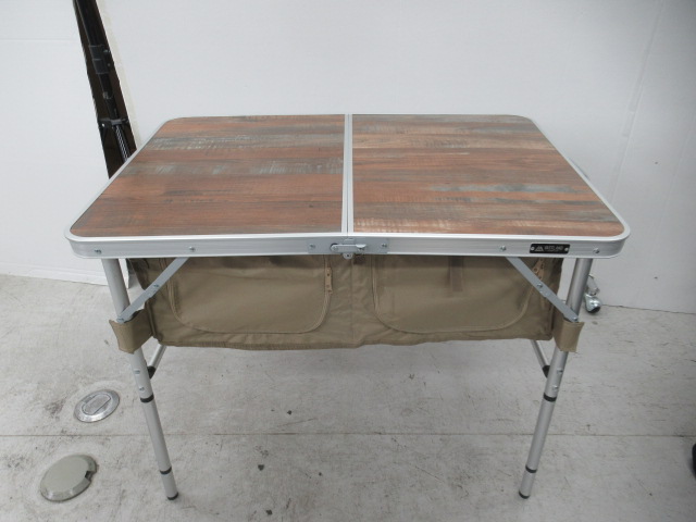 VASTLAND（ヴァストランド） ストレージ付きアウトドアテーブル 90cm×60cm