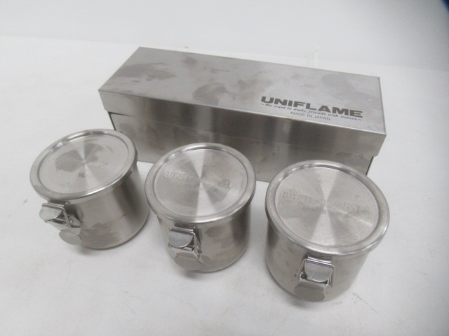 UNIFLAME（ユニフレーム） キャニスターメタルケース3・UFキャニスター3点セット