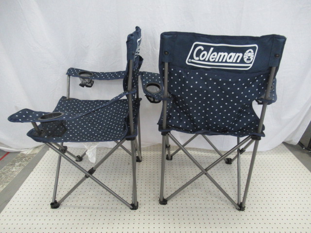 Coleman（コールマン）  リゾートチェア ネイビードット セット