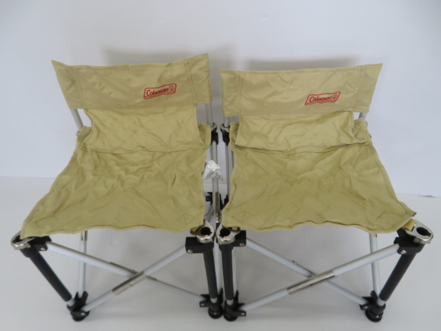 Coleman(コールマン) コンパクトスリムキャプテンチェア ベージュ 2脚セット