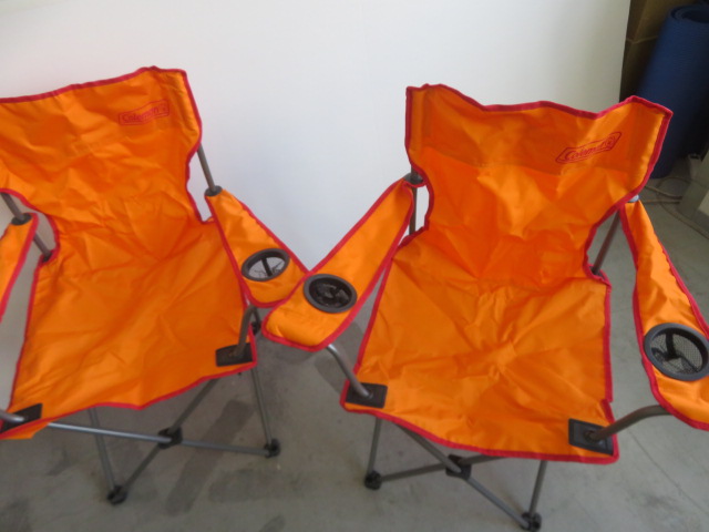 Coleman（コールマン）  アームチェア オレンジ 4脚セット