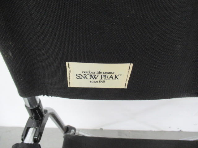 Snow Peak（スノーピーク）  フォールディングディレクターズチェア ブラック