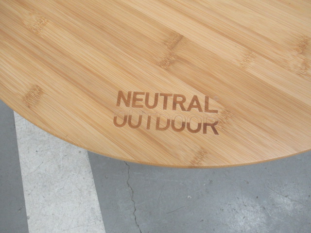 NEUTRAL OUTDOOR（ニュートラルアウトドア）  バンブーラウンドテーブルミニ