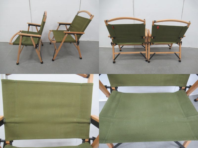 FIELDOOR（フィールドア）  クラシックチェア カーキ 2脚セット