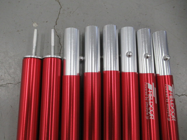 FIELDOOR（フィールドア）  アルミニウムテントポール280 2本入り