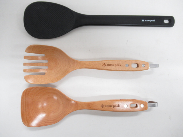 Snow Peak(スノーピーク) サーバースプーン、フォーク、しゃもじ、メッシュケースセット