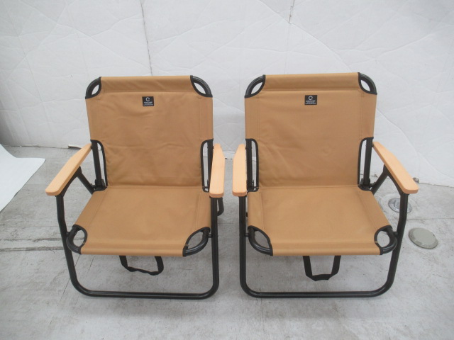 QUICKCAMP（クイックキャンプ）  一人掛け 折りたたみ ローチェア 2脚カバーセット