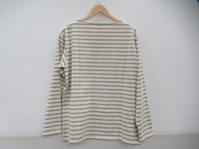 BRING（ブリング）  DRYCOTTONY バスクシャツ Ecru×Beige