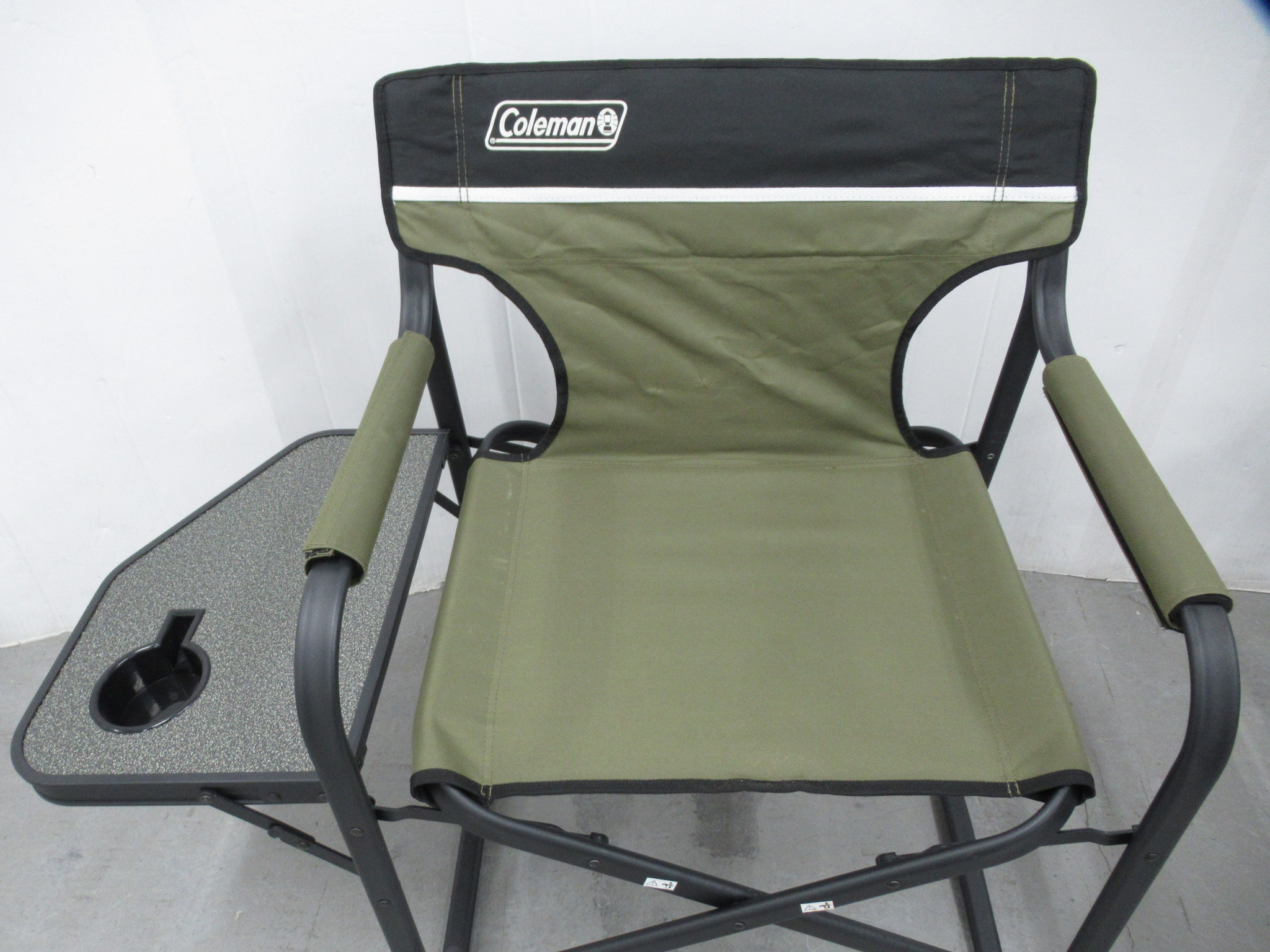 Coleman（コールマン）  サイドテーブル付デッキチェア(オリーブ) 2脚セット