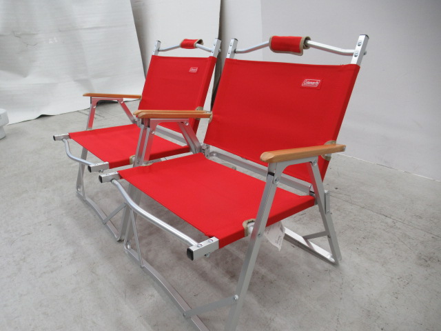 Coleman(コールマン) コンパクトフォールディングチェア レッド 2脚セット